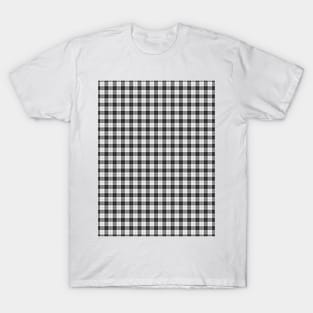 Rich Tartan - Light Gray and White T-Shirt